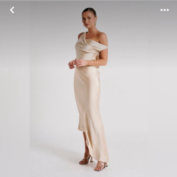 Meshki Gold Yvette Dress - size small. - Picture 4 of 8